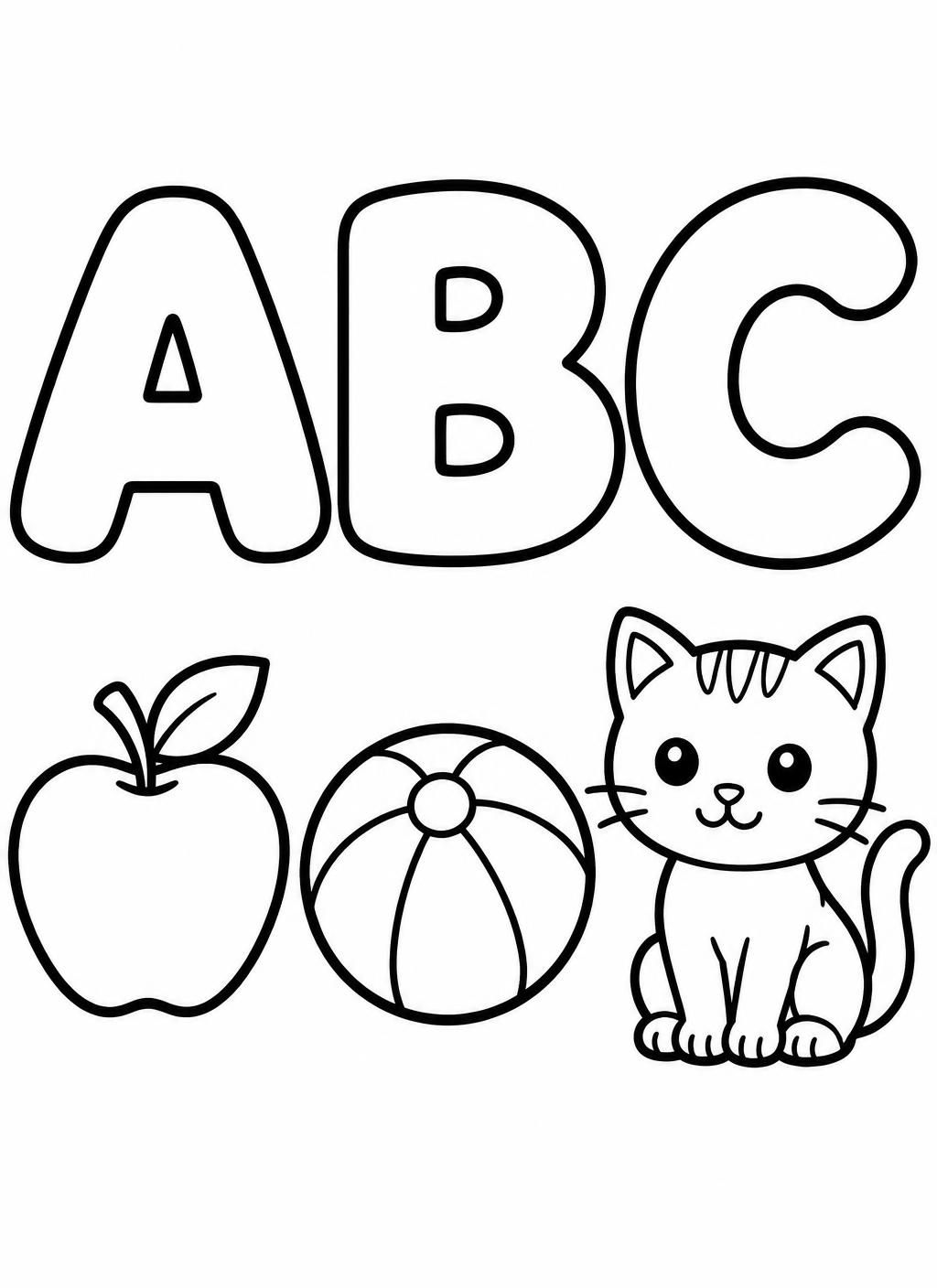 Ausmalbilder: ABC